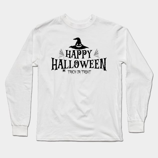 Happy Halloween Long Sleeve T-Shirt by VekiStore